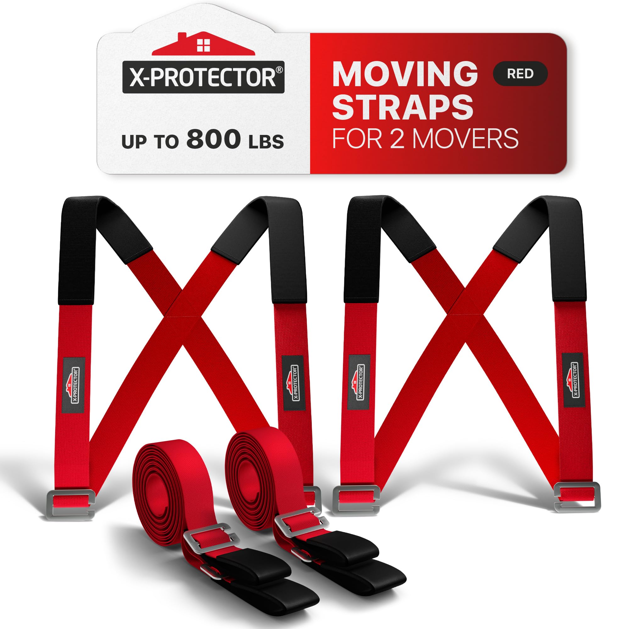 Amazon.com: X-Protector Moving Straps - 2 Pairs - Lifting Straps